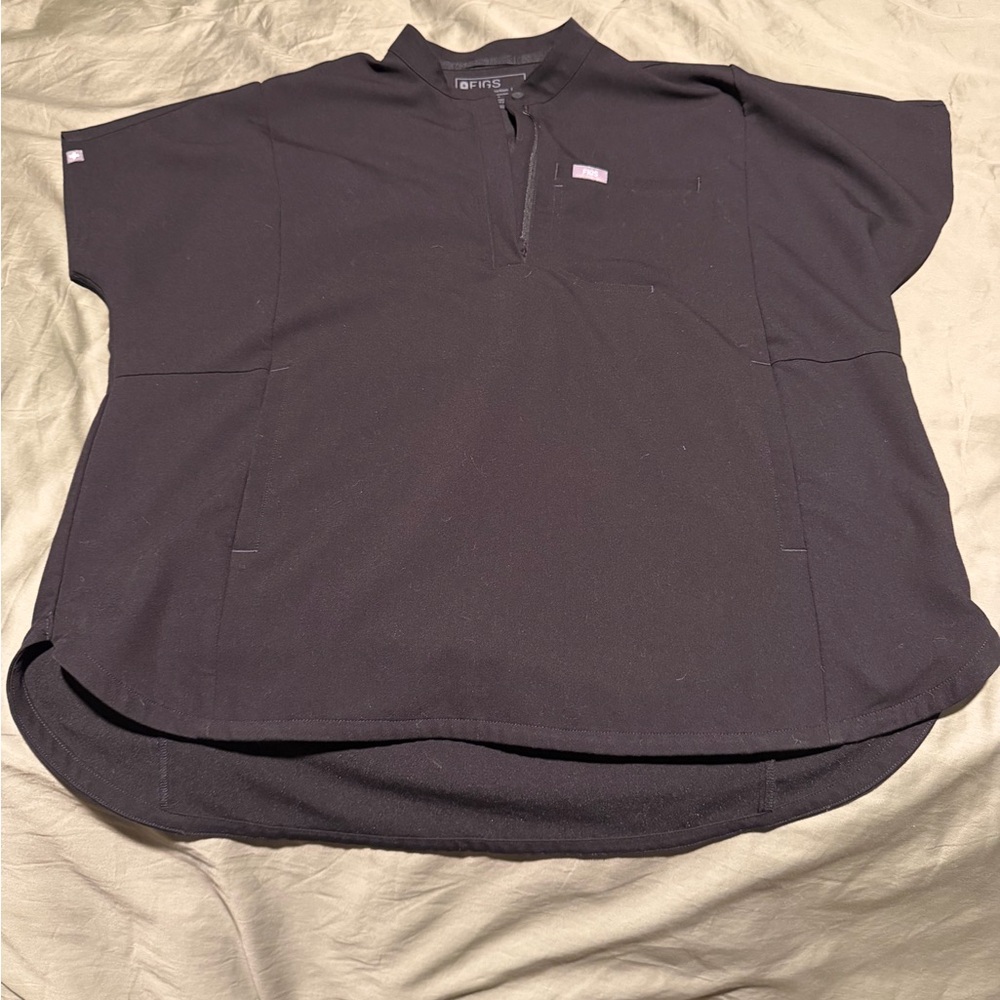 Figs Black Montex Scrub top XL
